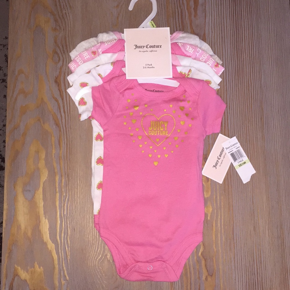 Juicy Couture Onesie 5 Pack